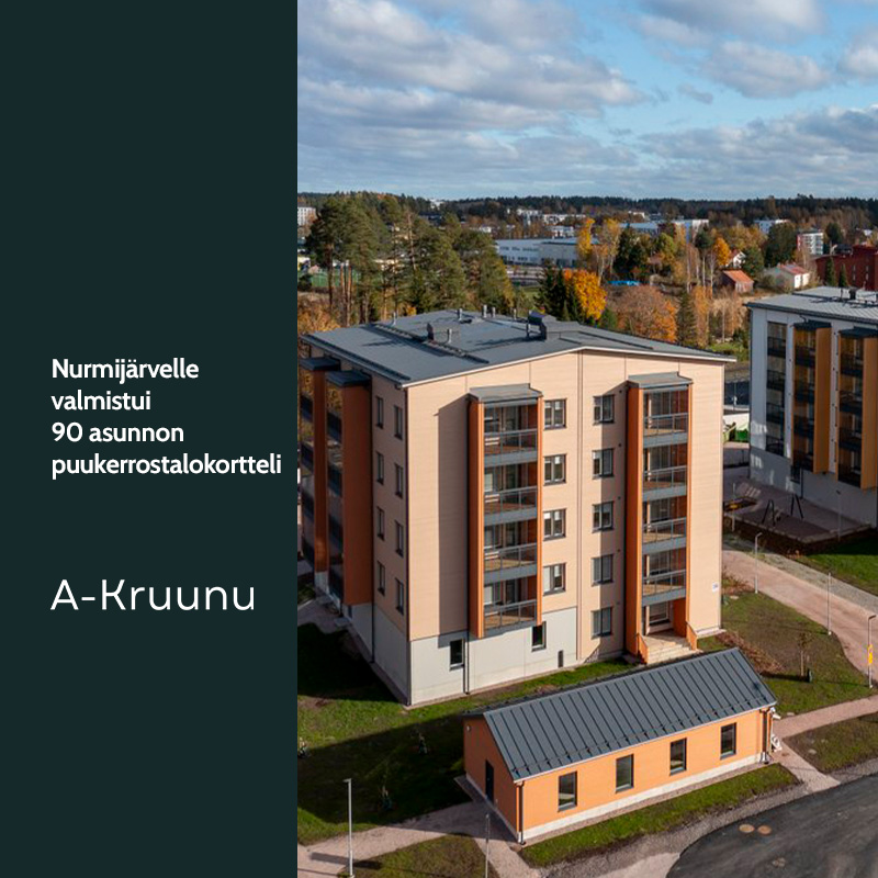 Nurmijärvelle Valmistui 90 Asunnon Puukerrostalokortteli | A-Kruunu Oy